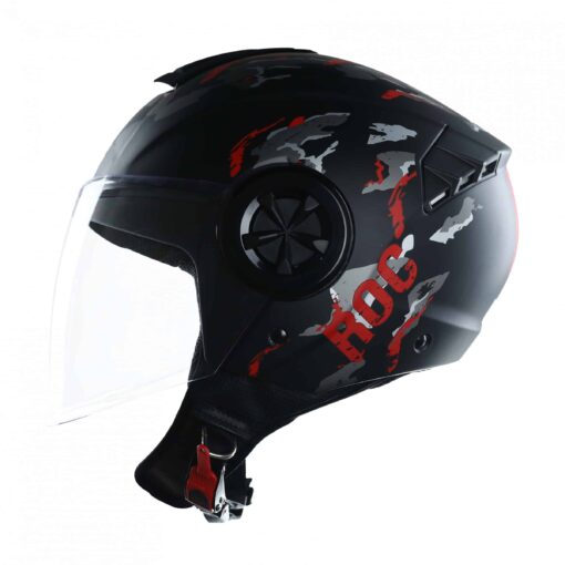 nón roc r06 camo đỏ nhám