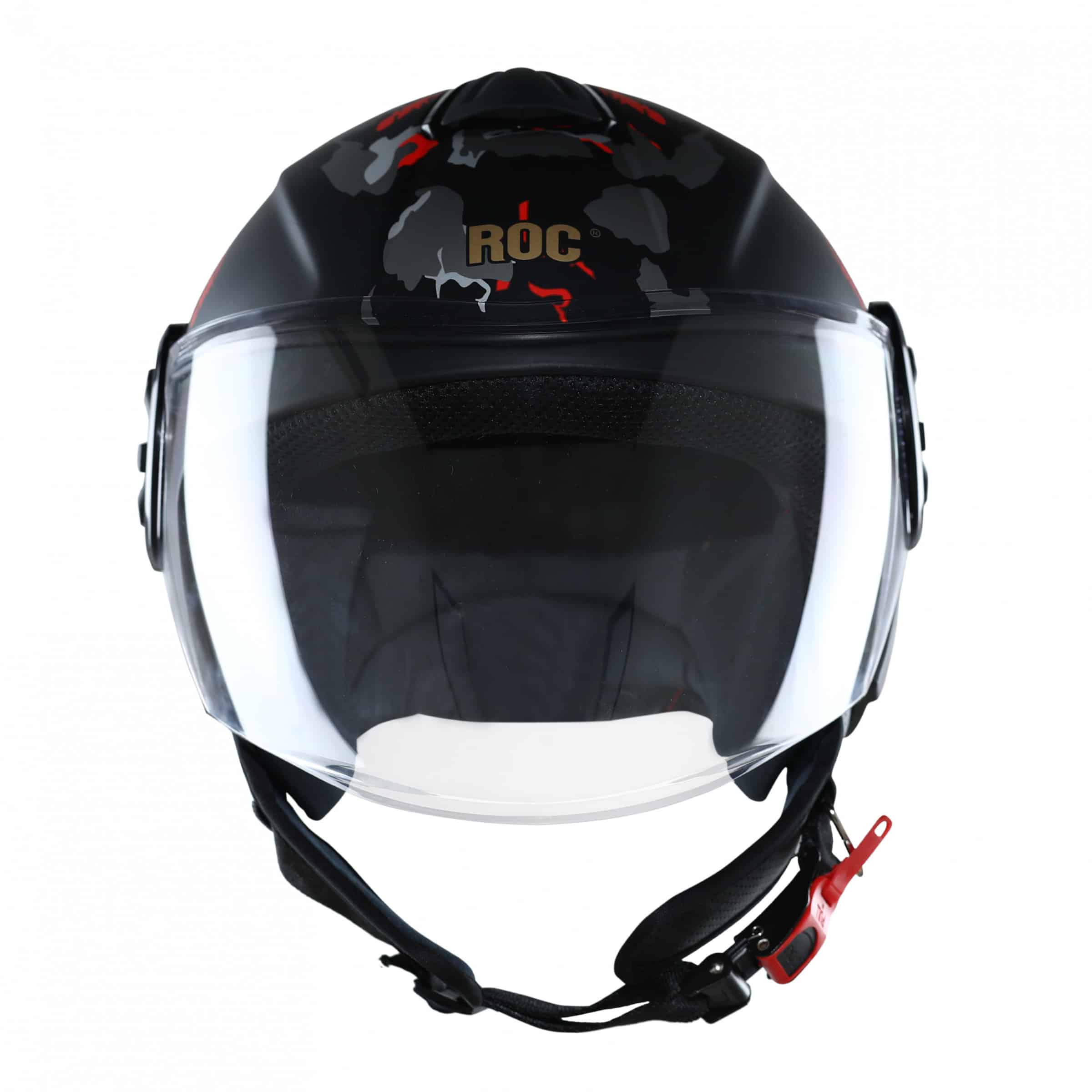 nón roc r06 camo đỏ nhám