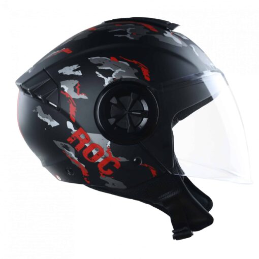 nón roc r06 camo đỏ nhám