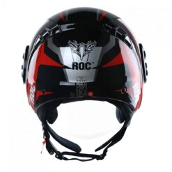 nón roc r06 đen đỏ bóng