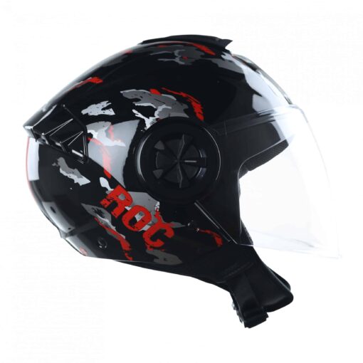nón roc r06 camo đỏ bóng