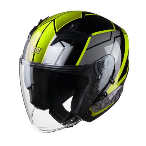 nón roc r02 V1 xanh lá bóng