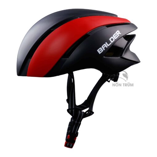 mũ xe đạp Balder B86 đen đỏ