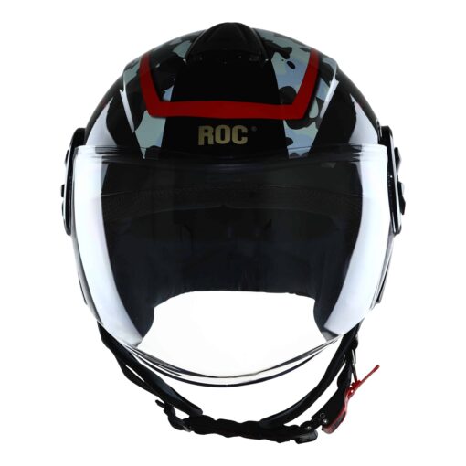 nón ROC R06 camo xám đỏ 1