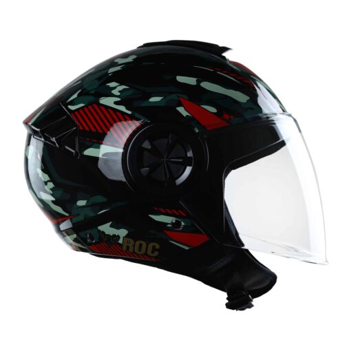 nón roc r06 camo đỏ