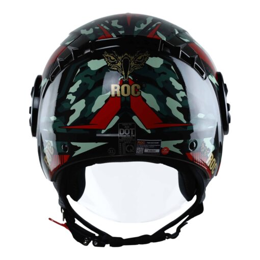 nón roc r06 camo đỏ
