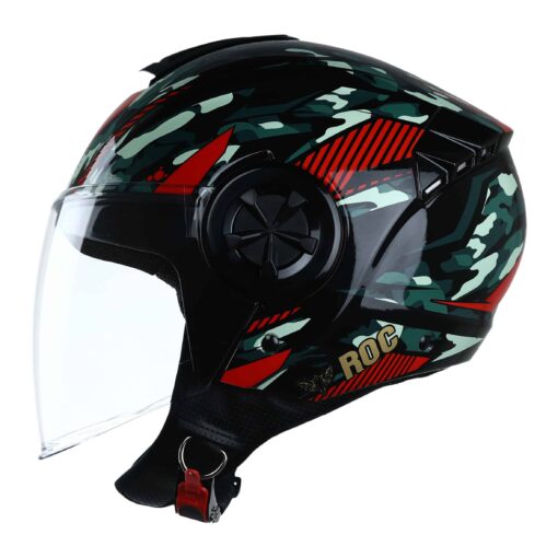 nón roc r06 camo đỏ