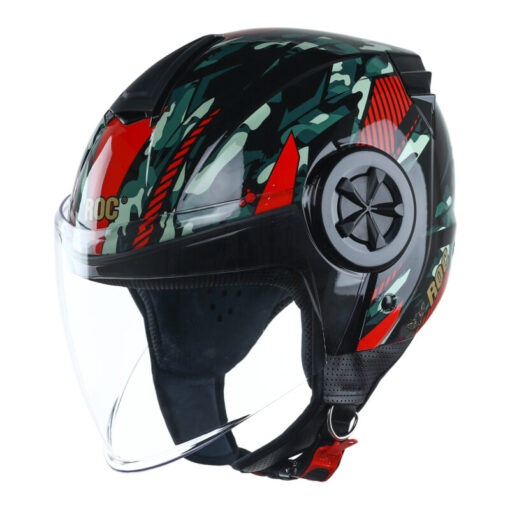 nón roc r06 camo đỏ