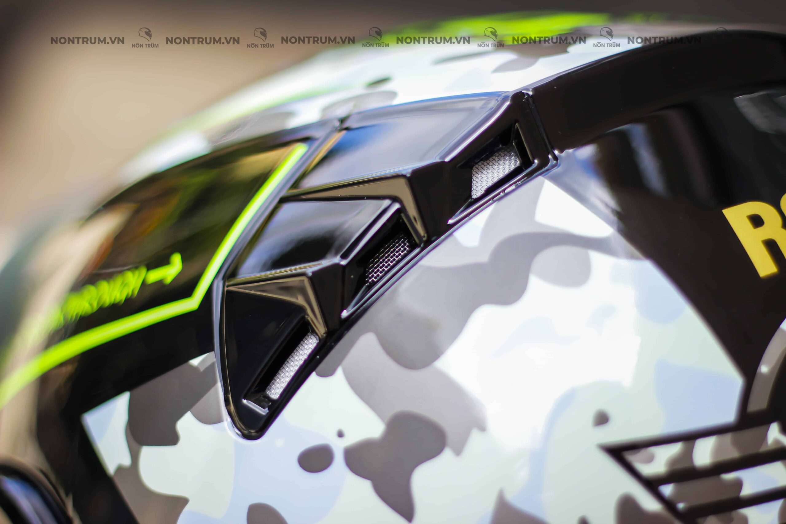 nón roc r06 camo xám