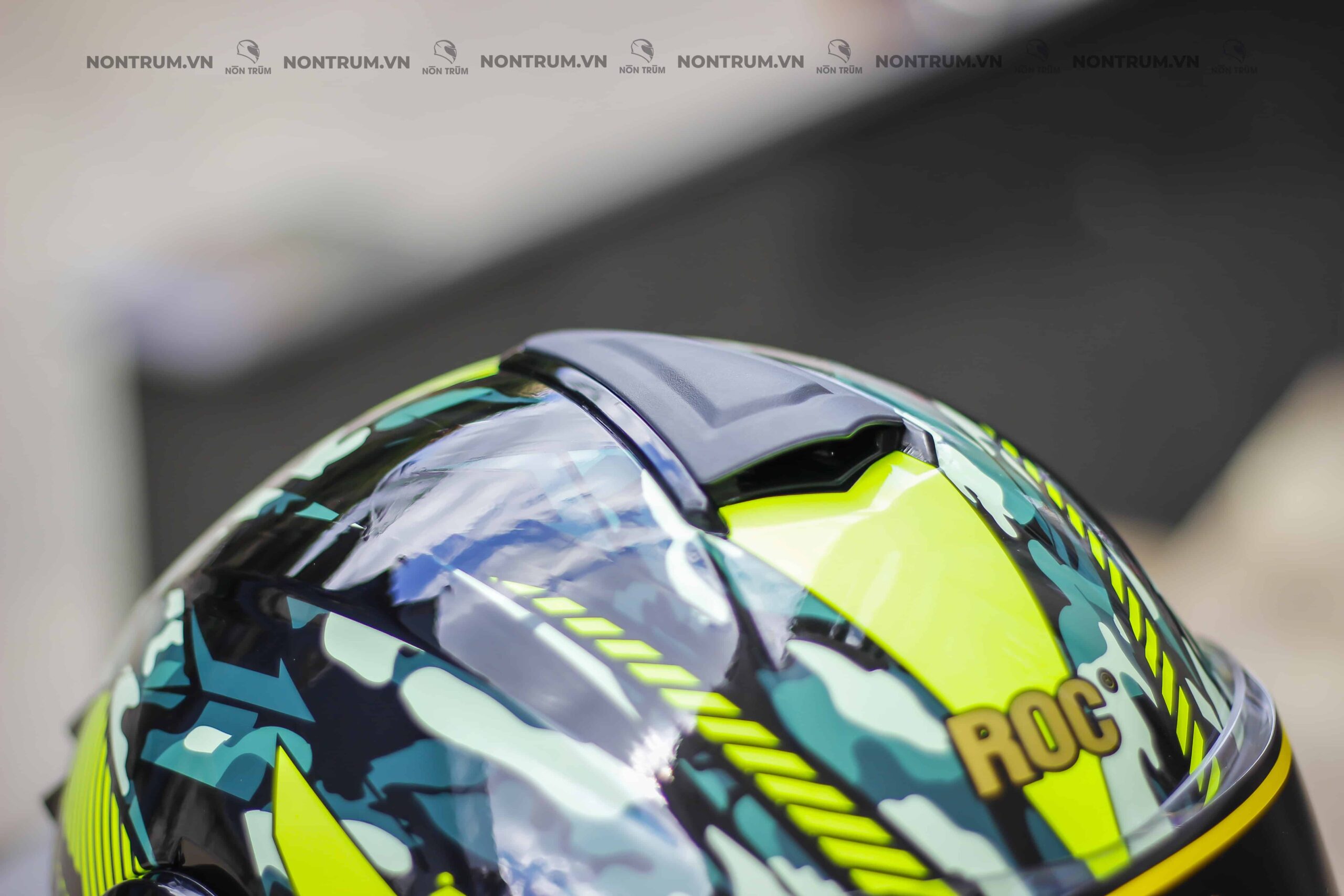 nón roc r06 camo xanh