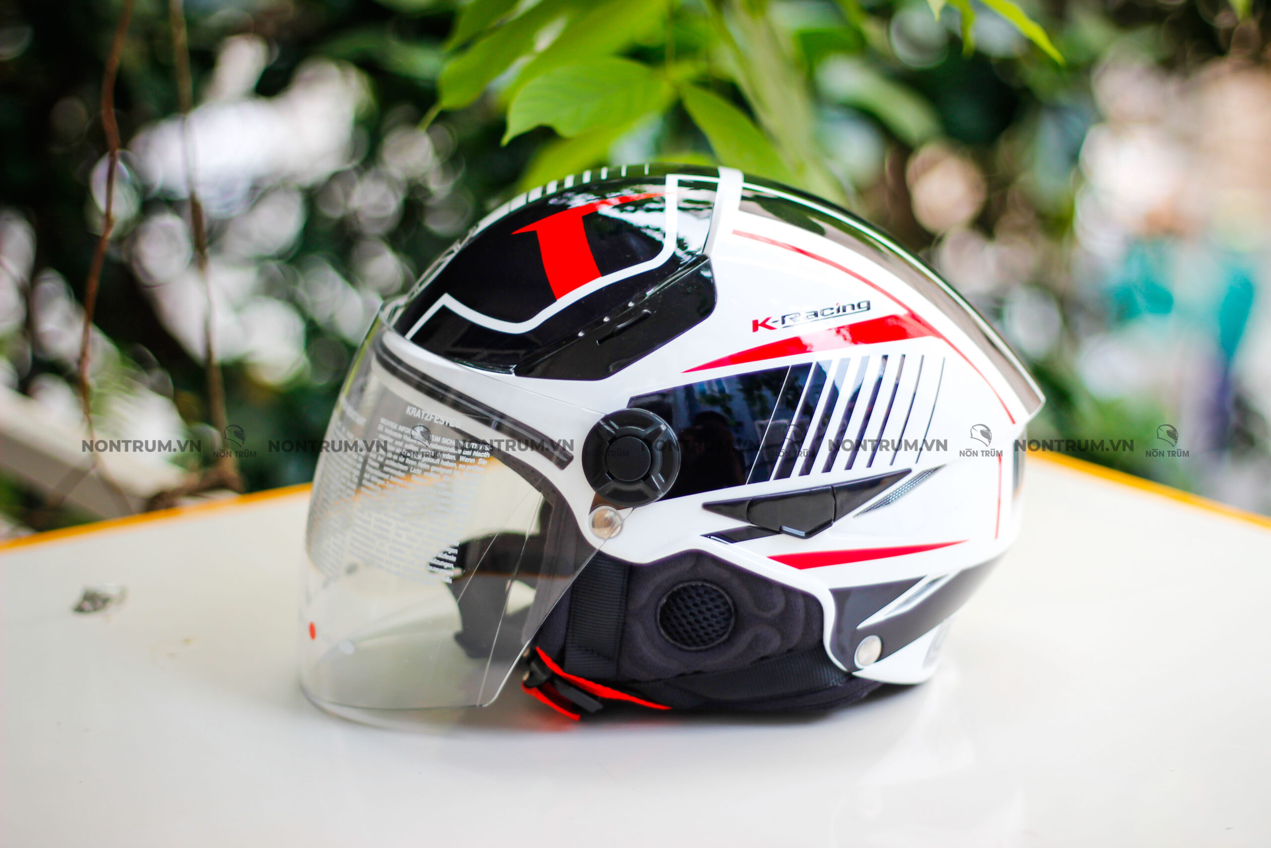 kyt tiger trắng đỏ