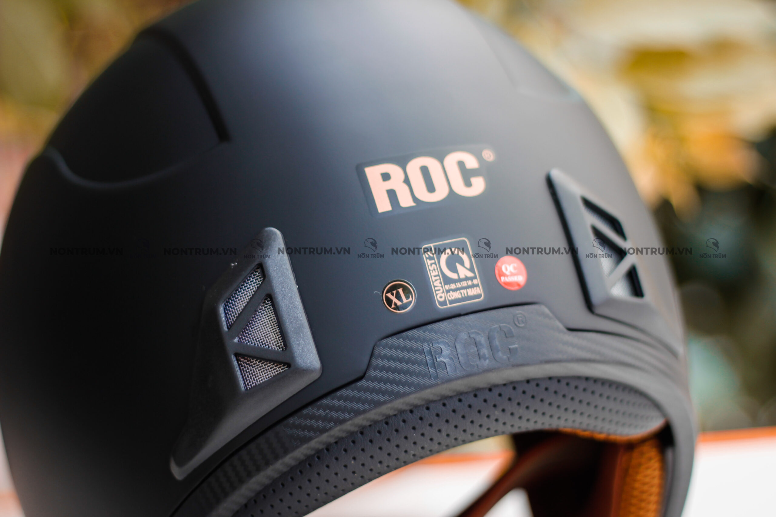 nón roc r139 đen nhám
