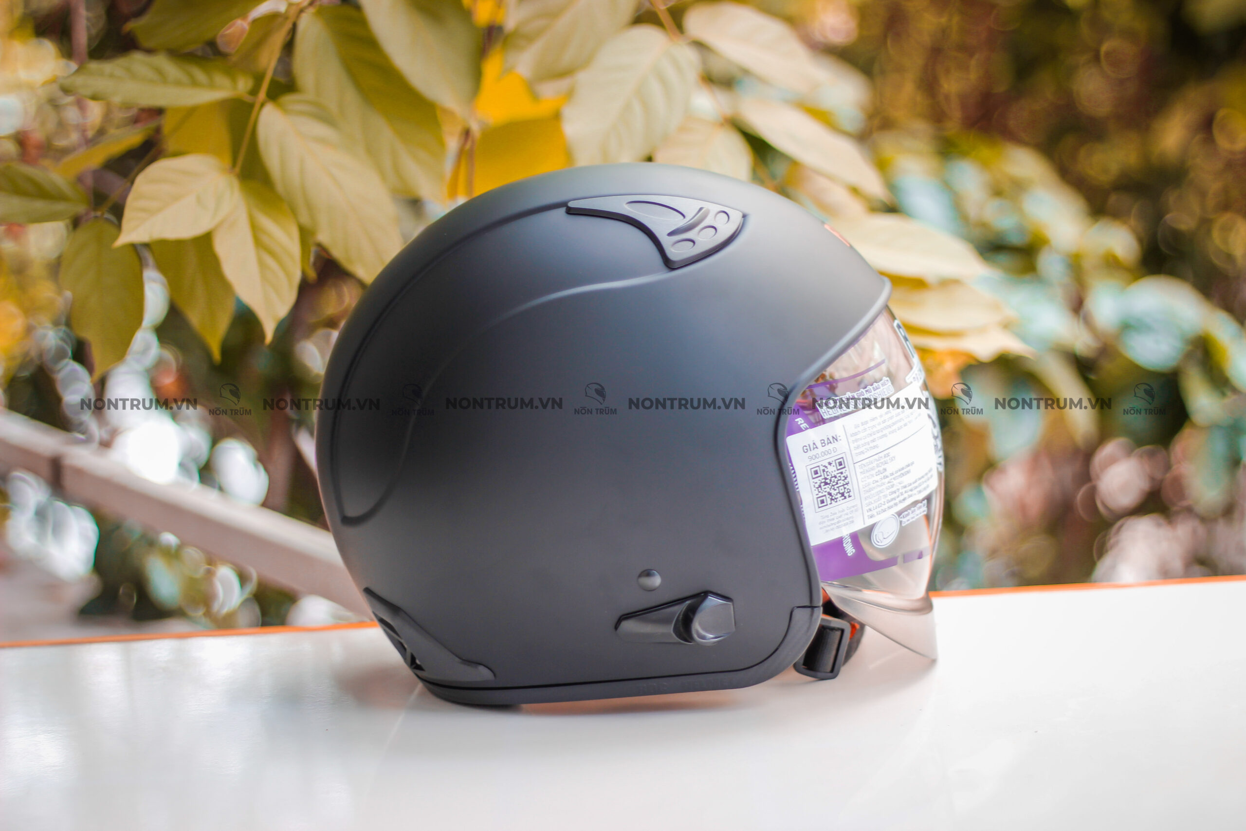 nón roc r139 đen nhám