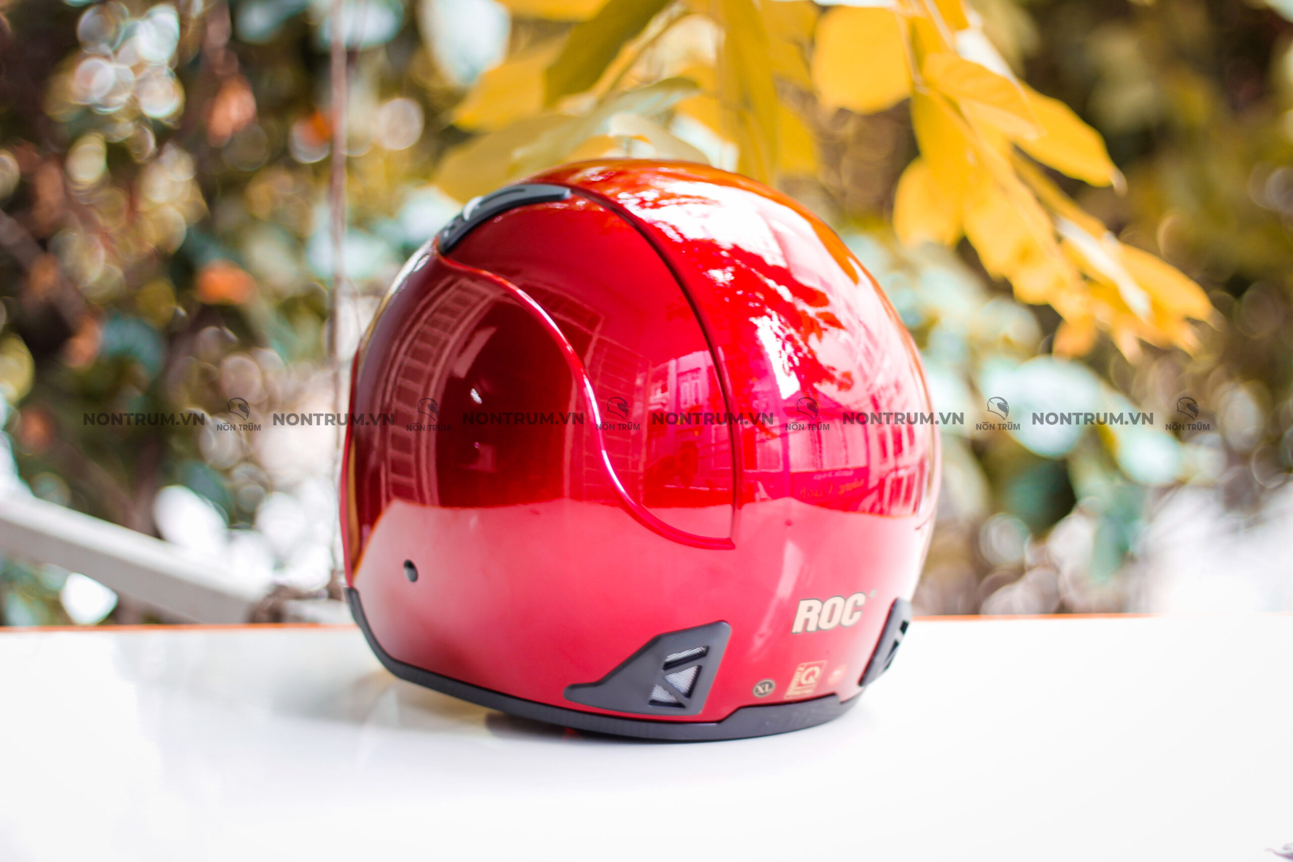 nón roc r139 đỏ bóng