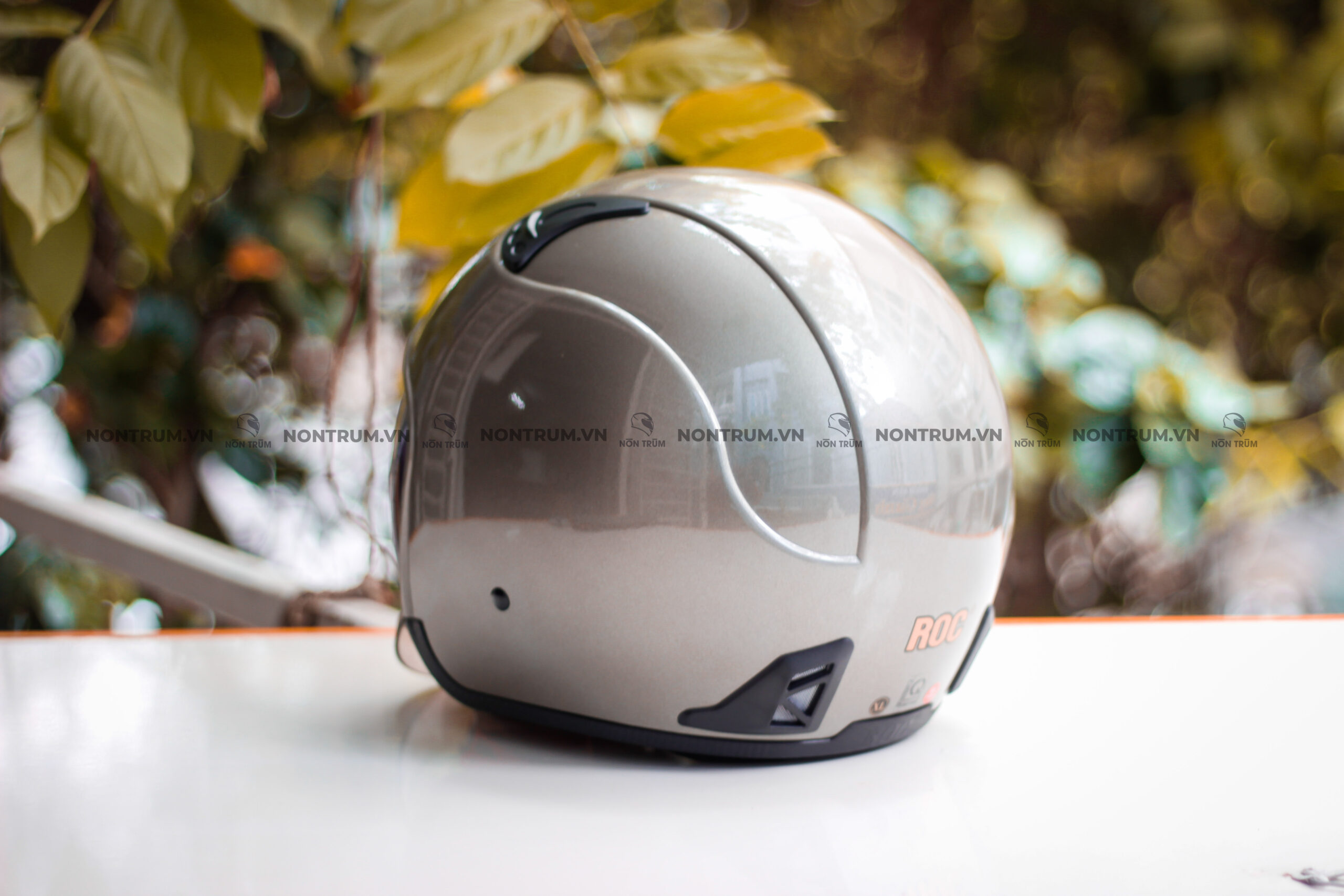 nón roc r139 xám bóng