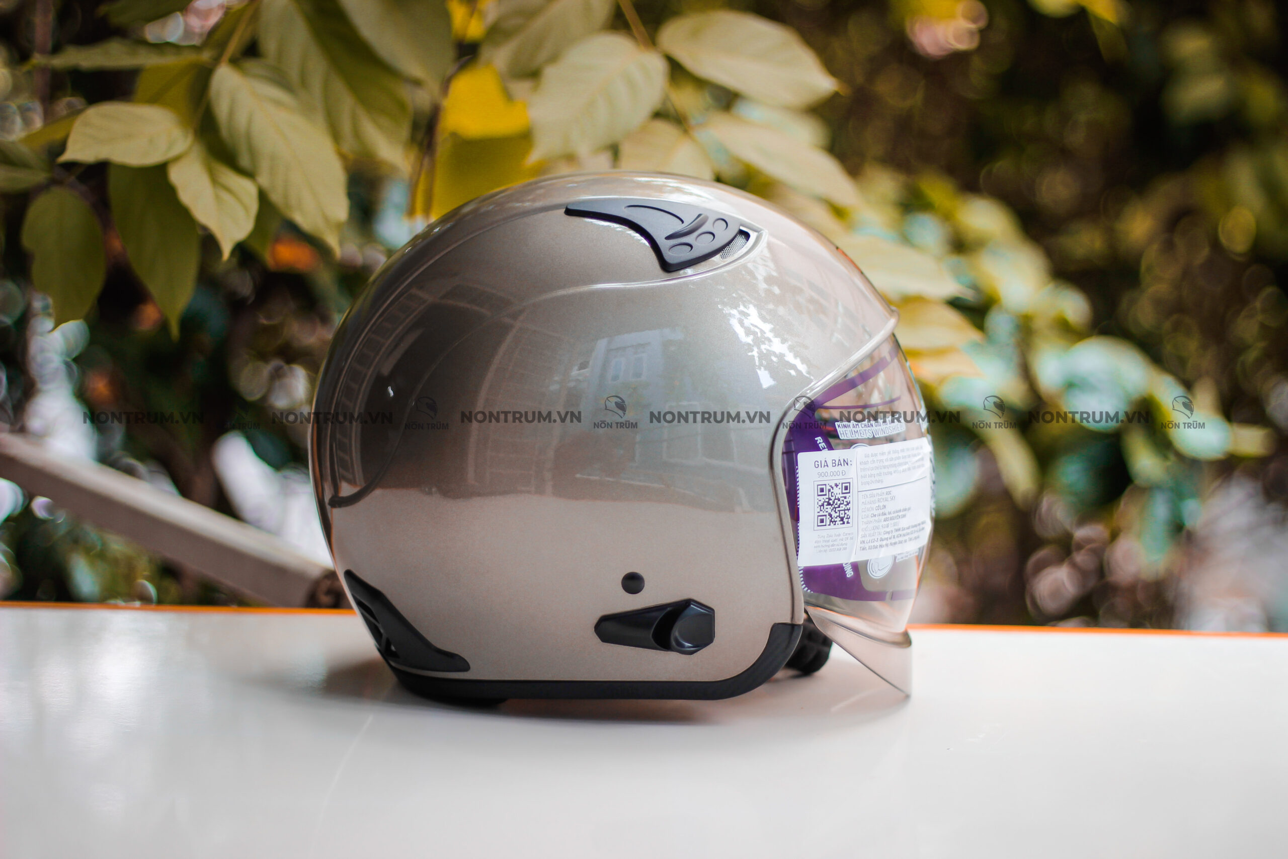 nón roc r139 xám bóng