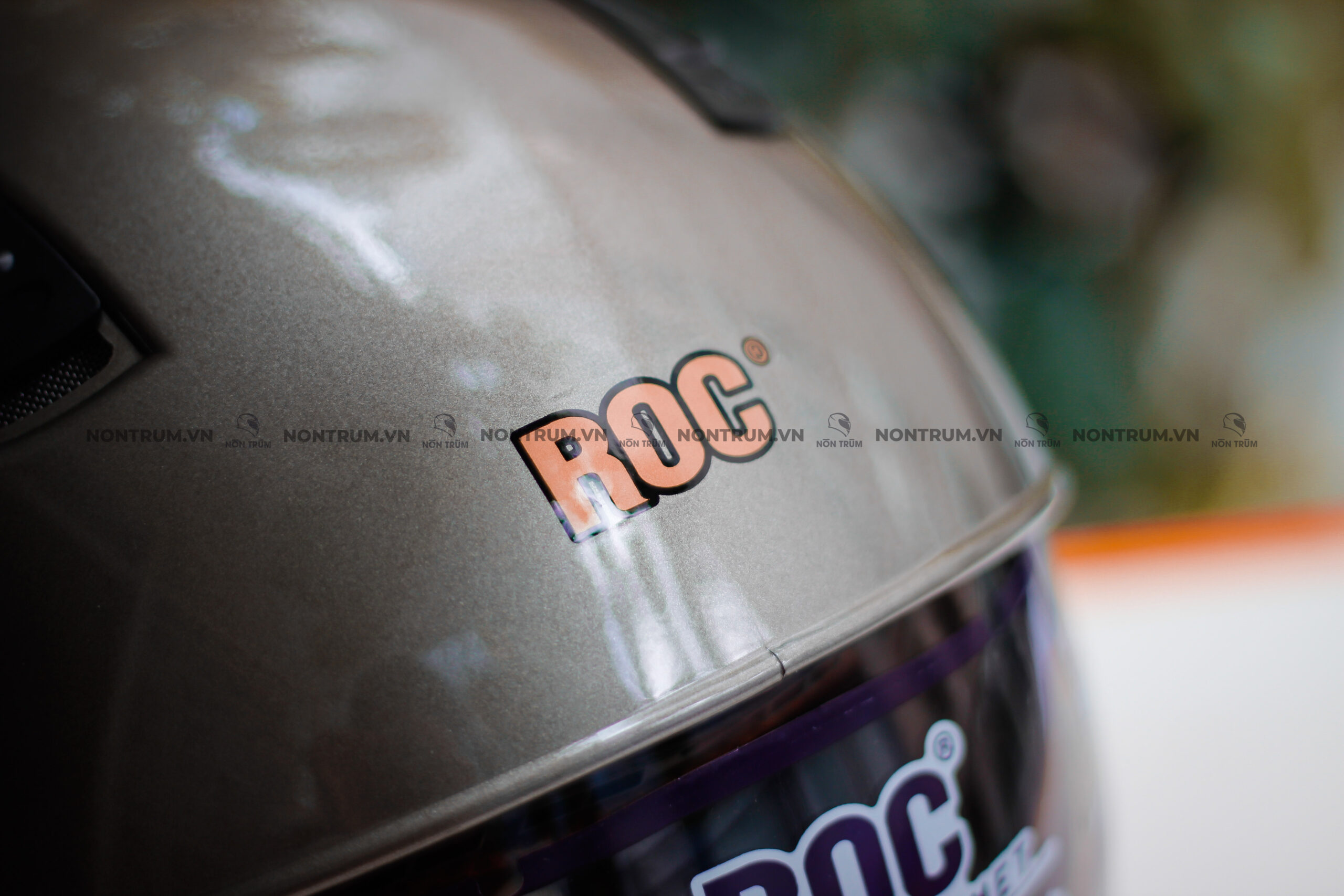 nón roc r139 xám bóng