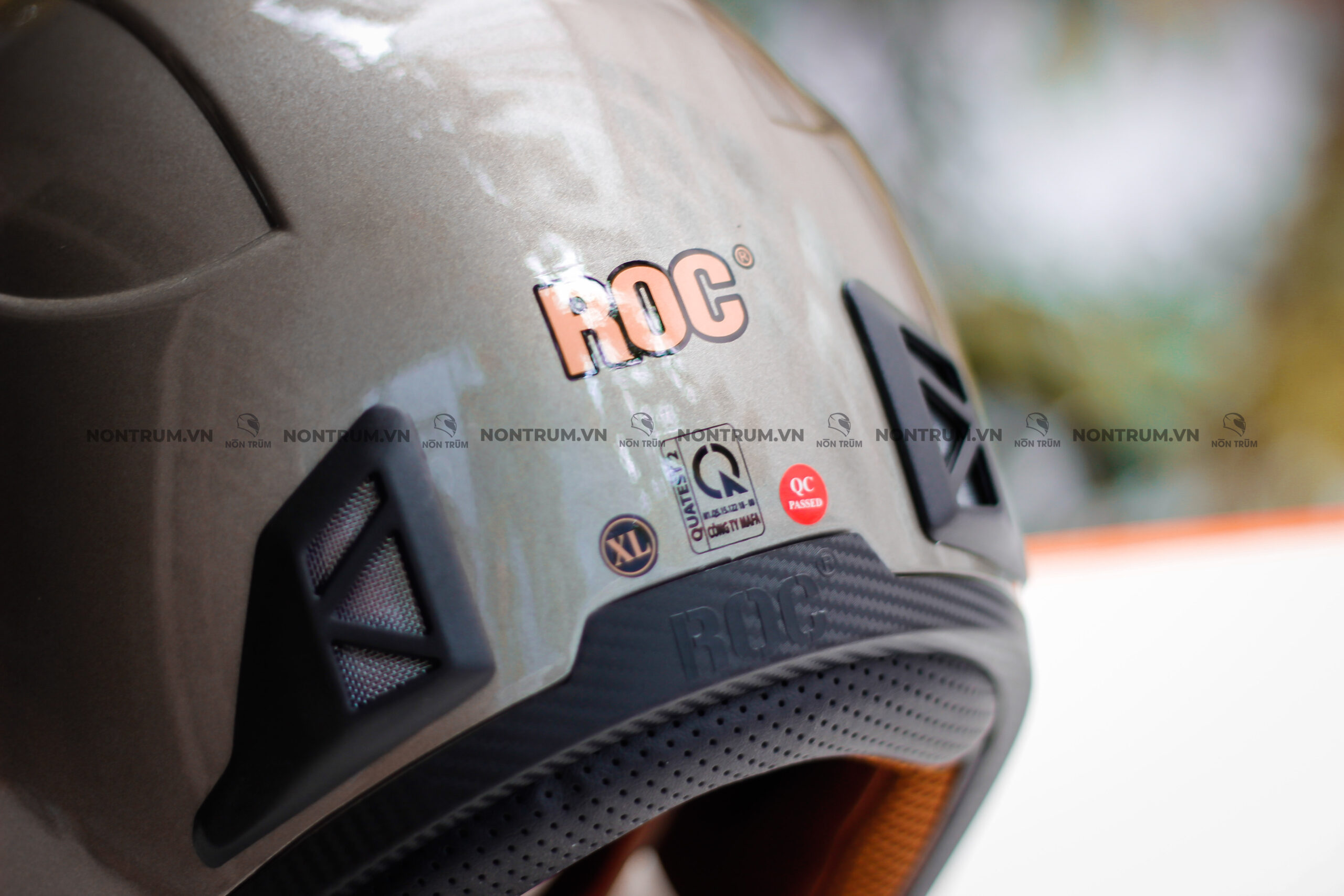 nón roc r139 xám bóng