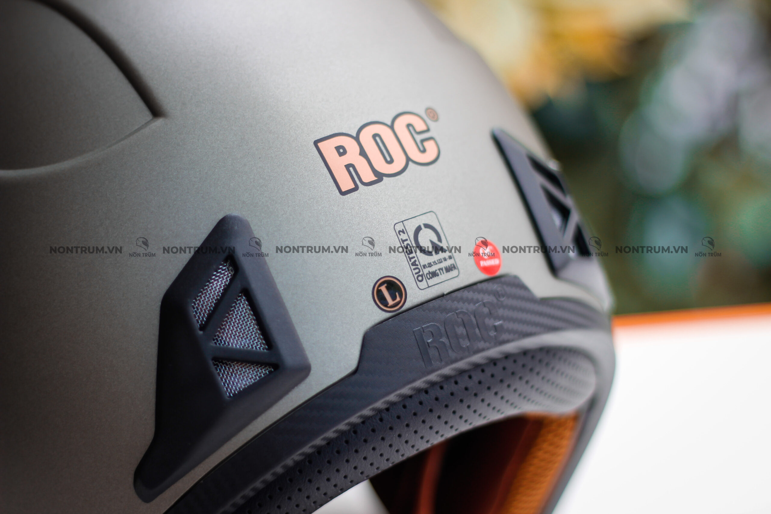 nón roc r139 xám nhám