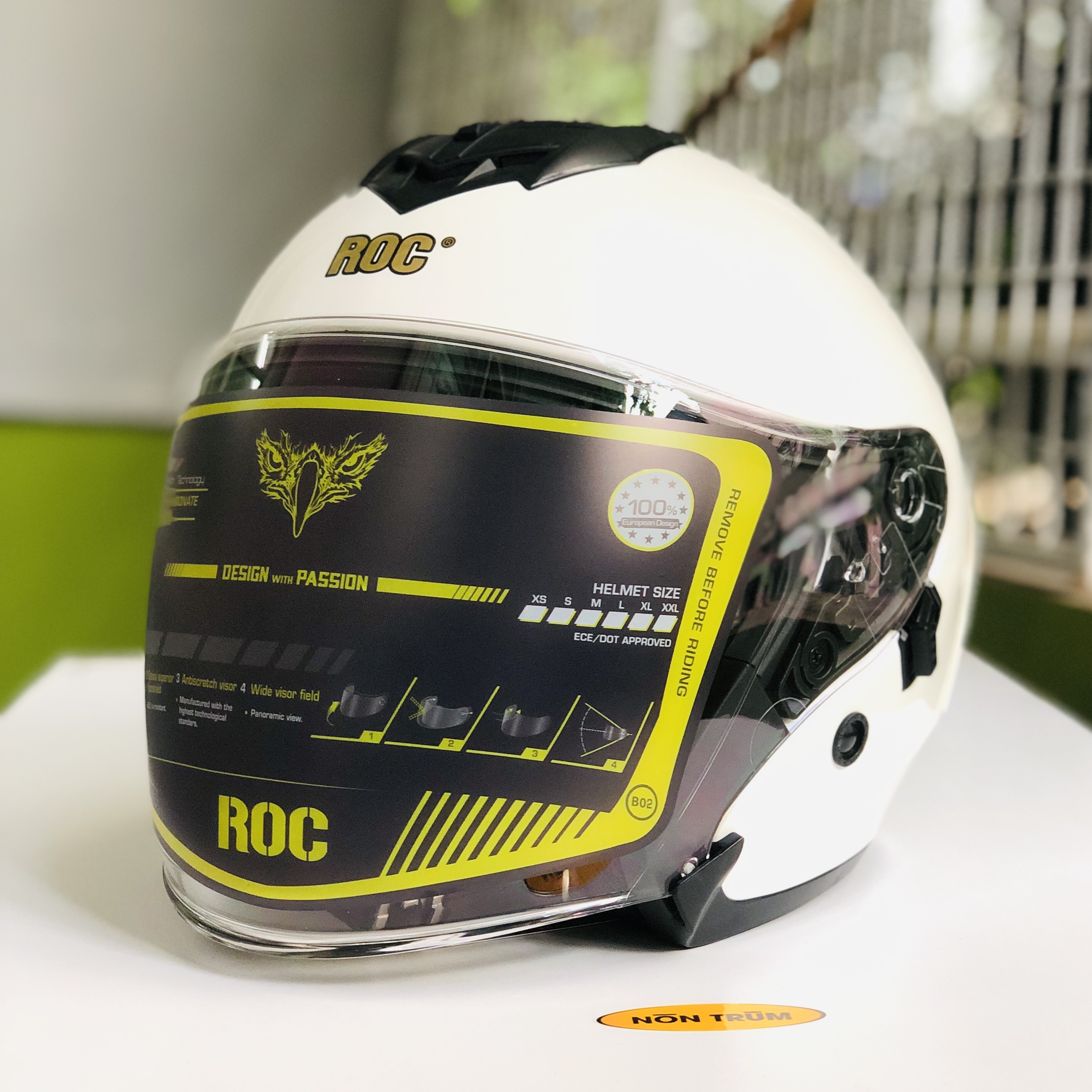 nón roc 09 trắng