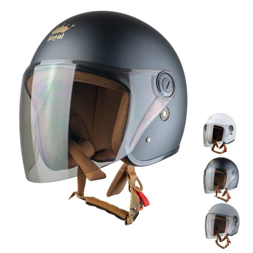 Mũ Bảo Hiểm Royal M20K 3/4 Có Kính Chính Hãng