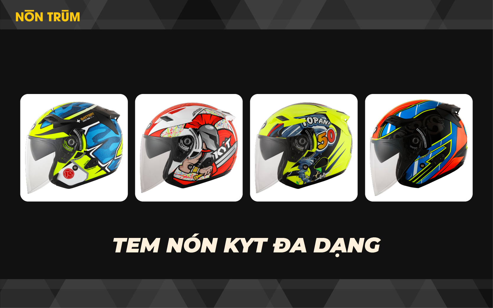 Các Tem Mũ Bảo Hiểm KYT 