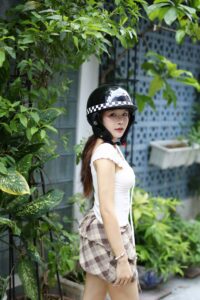 Rona Bosozoku Đen Nhám Viền Trắng