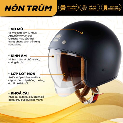 thông tin nón bảo hiểm royal m139