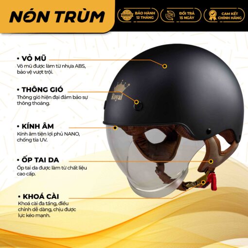 thông tin nón bảo hiểm royal m239